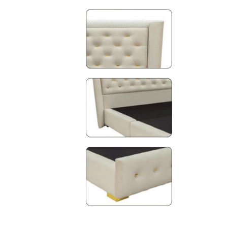 ฐานรองหัวเตียง 6 ฟุต WISDOM DESIGN FURNITURE รุ่น CARREN สีครีมขาว_2